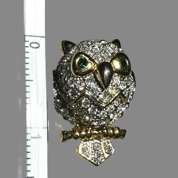 BEAUTIFUL VINTAGE OWL BROOCH - Picture 7 of 7